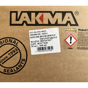 Нейтральний силіконовий герметик Lakma Modesil (600 мл), серый Ral 7040 - от 392.03 грн.