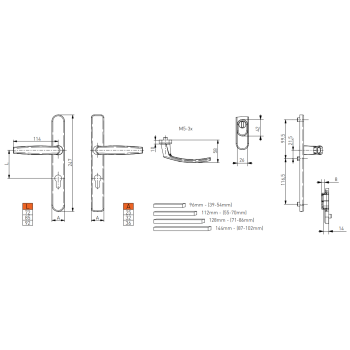 Дверная ручка Medos Victory Золотой Золото 703.72 грн.