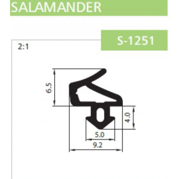 Уплотнитель для пластиковых окон Salamander Черний 8.45 грн.
