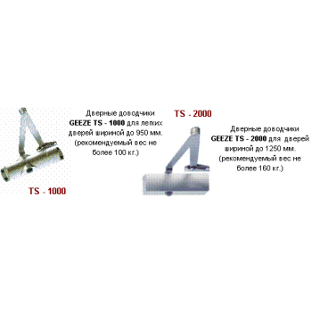 Дверной доводчик Geze TS 2000 NV F (с фиксацией), коричневый - от 3 946.58 грн.