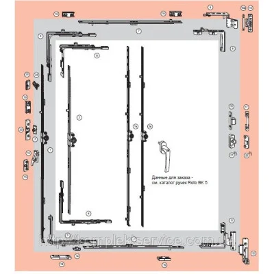 Фурнітура Roto NX для дерев'яних вікон