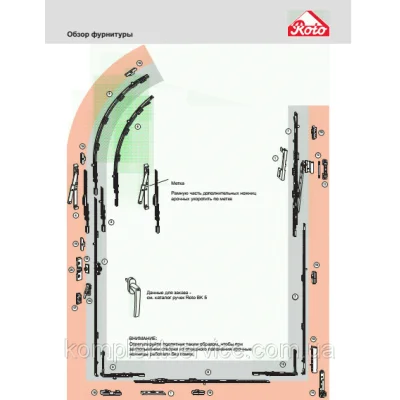 Фурнітура Roto NX для металопластикових вікон