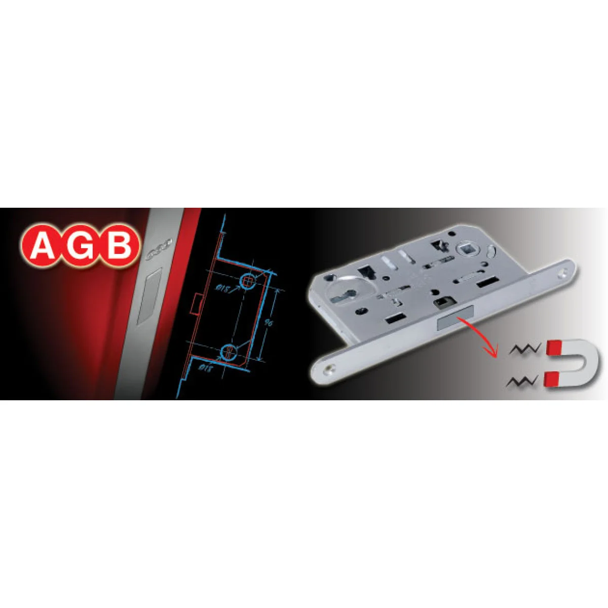Замок AGB Mediana Polaris WC18/96 — купити | Замки для