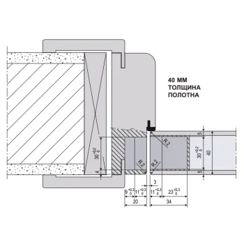 Скрытая центрированная петля AGB Серия Eclipse 2.0, латунь - от 1 087.33 грн.