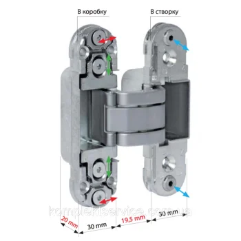 Скрытая центрированная петля AGB Серия Eclipse 2.0, бронза - от 1 087.33 грн.