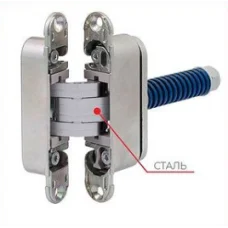 СКРИТА ДВЕРНА ПЕТЛЯ Eclipse 3.2 HD з доводчиком