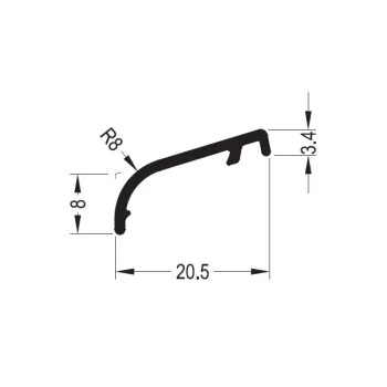 Профіль захисний на стулку ALURON APZ 20 — від 172.45 грн.