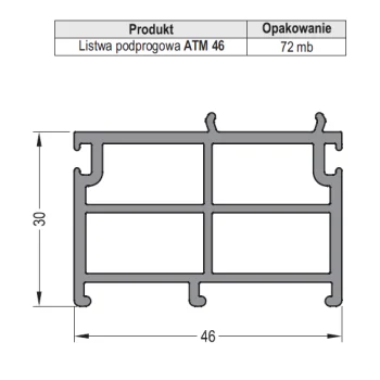 Дверний поріг Aluron ATD 75, 76, 100. — від 919.04 грн.