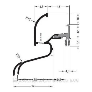 Профиль защитный на раму ALURON ATW 22/30 - от 454.31 грн.
