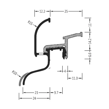 Профиль защитный на раму ALURON ATW 25/24/25 - от 498.08 грн.