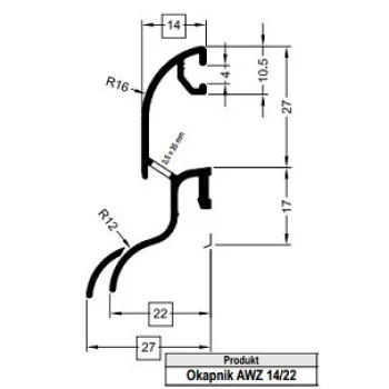 Уплотнитель профиля на раму ALURON AWZ 14/22 - от 35.43 грн.