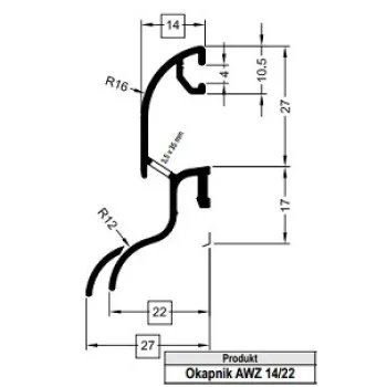 Профиль защитный на раму ALURON AWZ 14/22 - от 457.96 грн.