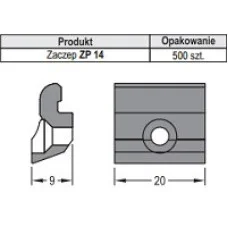Клипса профиля на раму ALURON  AWZ 14/22