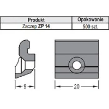Клипса профиля на раму ALURON AWZ 14/22 - от 14.07 грн.