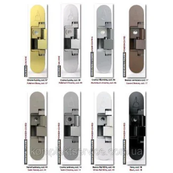 Скрытая петля Anselmi AN140 3D (40 кг), 014 хром матовий - от 521.00 грн.