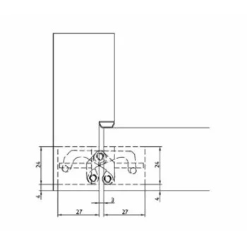 Прихована петля Anselmi AN160 3D (60 кг), хром матовий — від 984.69 грн.