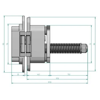 Скрытая петля петля Anselmi AN 107 3D C 60.14 (60 кг), 014 хром матовий - от 5 731.00 грн.