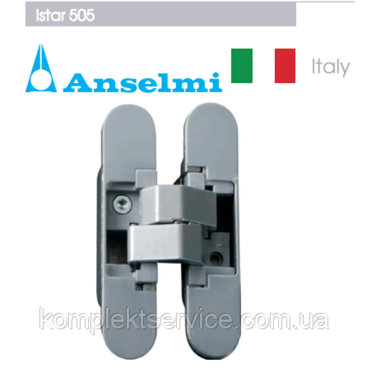 Скрытая петля Anselmi AN 140 3D (40 кг) матовый никель | Италия