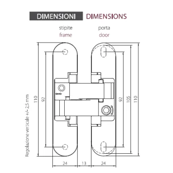 Прихована петля Anselmi AN150 (40 кг), хром матовий — від 625.20 грн.