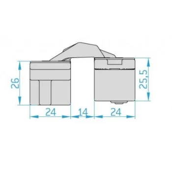 Скрытая петля Anselmi AN180, хром матовый - от 1 563.00 грн.