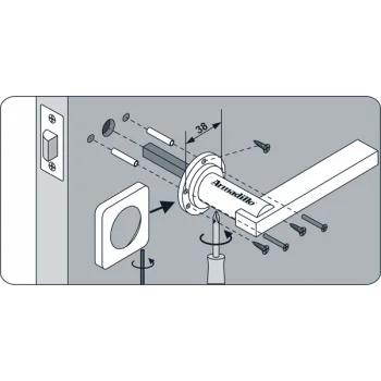 Дверная ручка Armadillo Columba LD80 - от 1 771.40 грн.