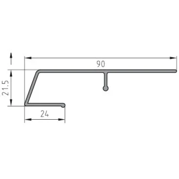 Защита рамы BUG-Alutechnik (Rahmenprofil unten 600 123) - от 464.21 грн.