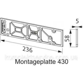 Монтажная плата для доводчика BKS OTS 430 - от 625.20 грн.
