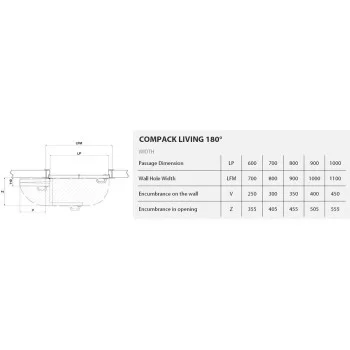 Раздвижная система Compack Living 180° - от 12 087.20 грн.