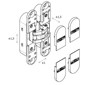 Скрытая петля Cemom Estetic-40/A на 40 кг - от 625.20 грн.