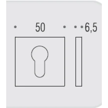 Дверная накладка Colombo под ключ квадратная - от 1 146.20 грн.