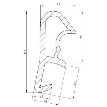 Ущільнювач для дверей Deventer S 50 — від 40.64 грн.