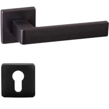 Дверная ручка Dnd Quattro черный с накладкой под цылиндр - от 2 605.00 грн.