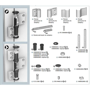 Дверна петля Dr.Hahn Turband 4 на 220 кг., EV1 незабарвлена — від 4 272.20 грн.