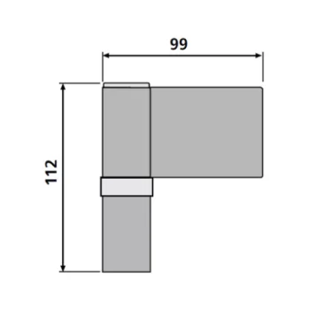 Дверная петля Dr. Hahn KT-N (наплав 18-23 мм) - от 940.86 грн.