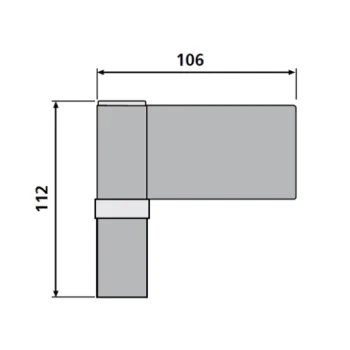 Дверная петля Dr. Hahn KTV 6R (наплав 18-23 мм) - от 1 108.69 грн.