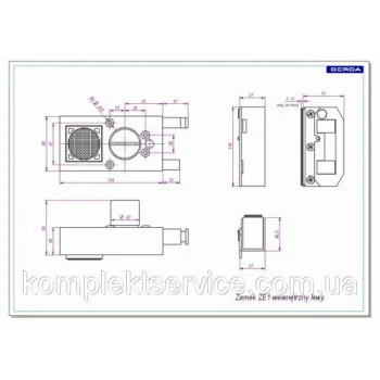 Замок Gerda Tytan ZE1 с сигнализацией - от 7 294.00 грн.