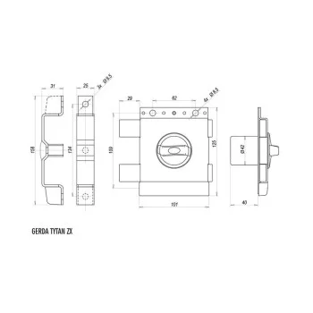 Замок Gerda Tytan ZX - от 3 615.50 грн.