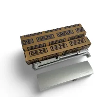 Дверной доводчик Geze TS 2000 NV F  (с фиксацией), серебристый