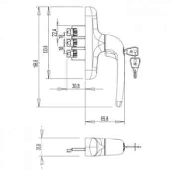 РУЧКА CREMONESE PRIMA KEY MICRO SKG - от 1 503.09 грн.