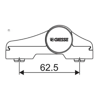 Петля DOMINA HP NEW дверная Giesse 2-х секционная, 62.5мм, белый RAL9010 - от 816.93 грн.