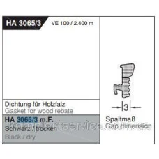 Ущільнювач Gutmann Mira 3065/3 m.F., чорний