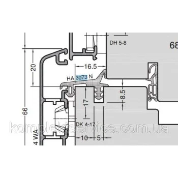 Ущільнювач Gutmann Mira HA 3073 G, сірий — від 104.20 грн.