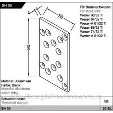 Соединитель SH 50 для порогов Weser от Gutmann AG