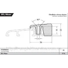 Ответка шпингалета SPL-Weser для порогов Weser от Gutmann AG