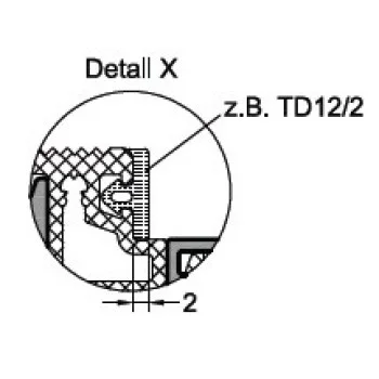 Уплотнитель TD 12/2 для порогов Weser от Gutmann AG - от 44.29 грн.