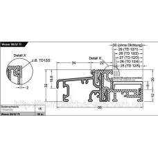 Дверной порог Weser 86/32 TI от Gutmann AG, EV1