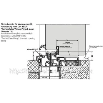 Дверной порог Weser 86/32 TI от Gutmann AG, EV1 - от 1 039.40 грн.