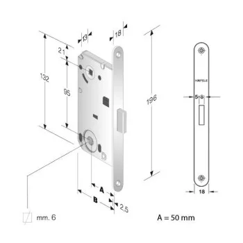 Замок магнитный Hafele WC - от 670.01 грн.
