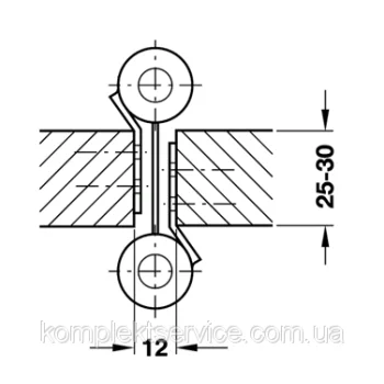 Петля двусторонняя маятниковая 22 кг., латунь - от 1 302.50 грн.