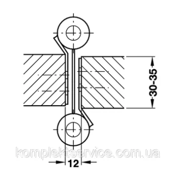 Петля двухсторонняя маятниковая 27 кг, латунь - от 1 375.44 грн.